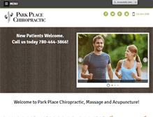 Tablet Screenshot of parkplacechiro.com